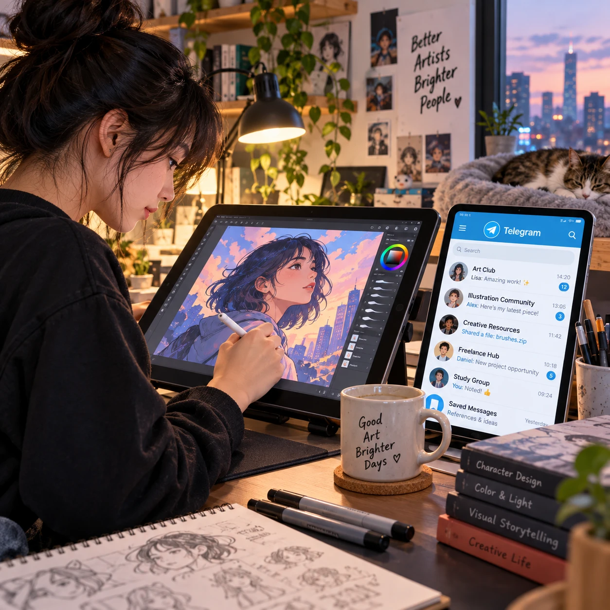 Illustratori E Grafici Su Telegram Nel 2026 Come Monetizzare Un Canale Con Portfolio Concept Art E